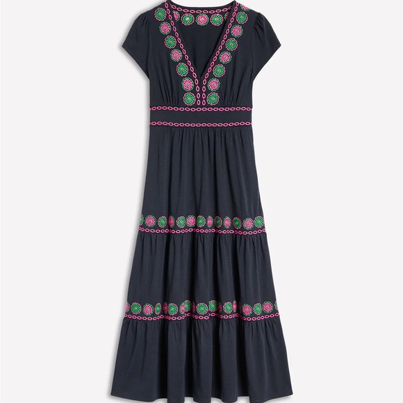 Boden Eloise Embroidered Midi Dress - Picture 3 of 7